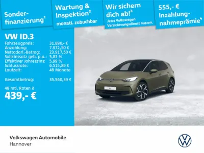 Gebraucht VW ID.3 Pro 150 kW (204 PS) 2024 Dark olivine green metallic Kleinwagen