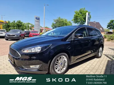 Gebraucht Ford Focus 125 PS (91 kW) 2018 Iridiumschwarz metallic Kombi