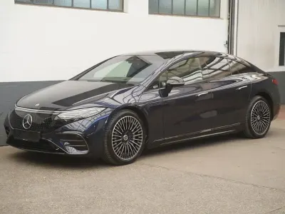 Brugt Mercedes EQS450+ AMG line 244 kW (333 HK) 2022 Blå Sedan