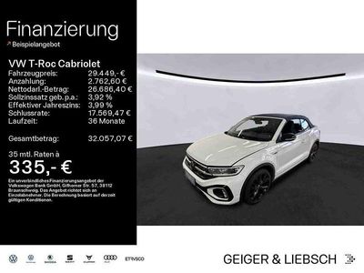 Gebraucht VW T-Roc Cabriolet Style 150 PS (110 kW) 2022 Pure white/schwarz Cabrio