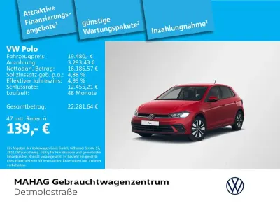 Gebraucht VW Polo Move 95 PS (69 kW) 2024 Kings red metallic Kleinwagen