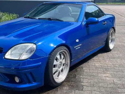 Gebraucht Mercedes SLK230 193 PS (141 kW) 1998 Blau Cabrio