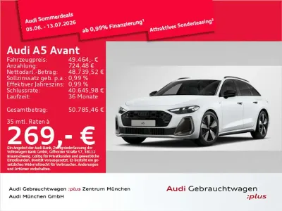 Gebraucht Audi A5 Edition .1 204 PS (150 kW) 2025 Gletscherweiß metallic Kombi