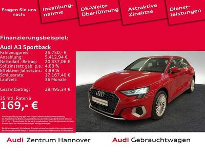 Gebraucht Audi A3 Advanced 204 PS (150 kW) 2022 Y1 tangorot metallic Limousine