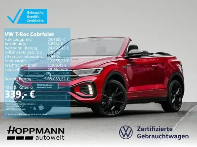 Gebraucht VW T-Roc Cabriolet R-line 150 PS (110 kW) 2023 Kings red metallic Cabrio