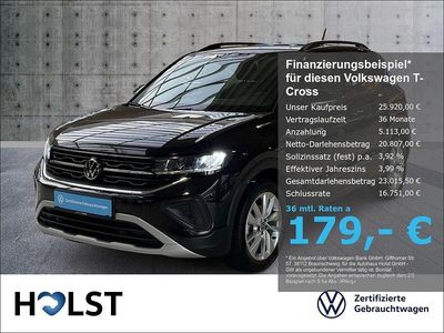 Gebraucht VW T-Cross Goal 116 PS (85 kW) 2025 Schwarz SUV