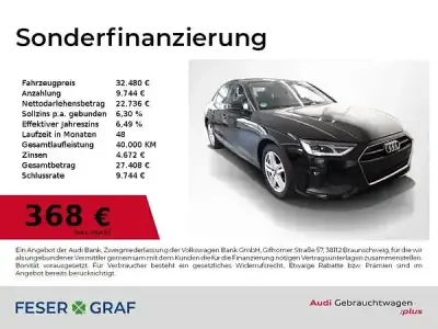 Gebraucht Audi A4 Basis 204 PS (150 kW) 2024 Brillantschwarz Limousine