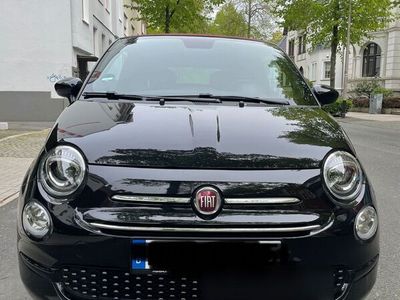 gebraucht Fiat 500 Cabrio schwarz/rot