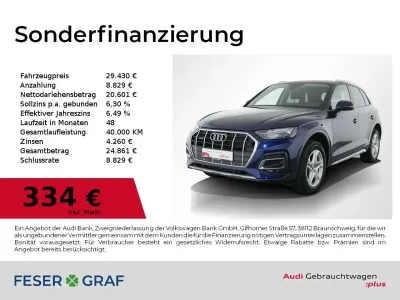 Gebraucht Audi Q5 Advanced Plus 299 PS (219 kW) 2022 Navarrablau metallic SUV