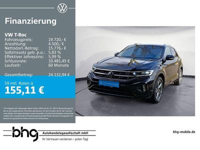 Käytetty VW T-Roc R-line 110 HP (80 kW) 2023 Musta Katumaasturi