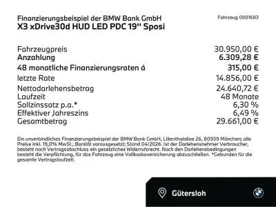 Brugt BMW X3 Performance 265 HK (194 kW) 2018 Grå SUV