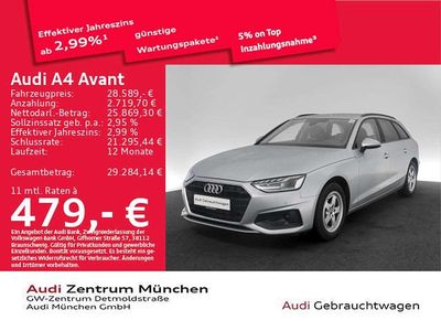 Gebraucht Audi A4 Design 150 PS (110 kW) 2023 Florettsilber metallic Kombi