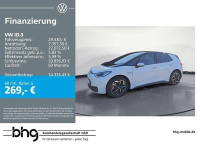 Gebraucht VW ID.3 Pro 150 kW (204 PS) 2023 Weiß Kleinwagen