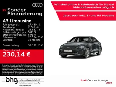 Gebraucht Audi A3 S-Line 116 PS (85 kW) 2025 Grau Limousine