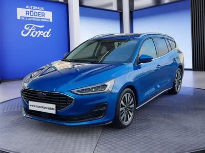 Gebraucht Ford Focus Titanium X 116 PS (85 kW) 2023 Desert island blue metallic Kombi