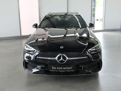 Schwarz Gebraucht 2022 Mercedes C200 AMG line Kombi | 40.599 € (Teuer)