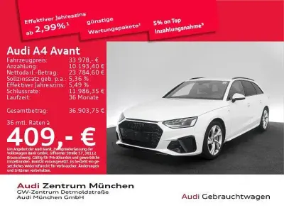 Gebraucht Audi A4 S-Line 204 PS (150 kW) 2024 Arkonaweiß Kombi