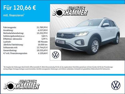Gebraucht VW T-Roc Life 110 PS (80 kW) 2024 Weiß SUV