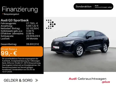 Gebraucht Audi Q3 S-Line 150 PS (110 kW) 2025 Mythosschwarz metallic SUV