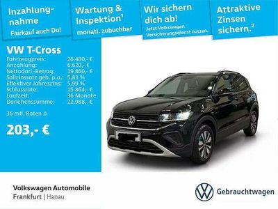 Gebraucht VW T-Cross Goal 116 PS (85 kW) 2025 Deep black perleffekt SUV