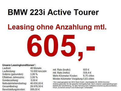 gebraucht BMW 223 Active Tourer i M Sportpaket +AKTION+