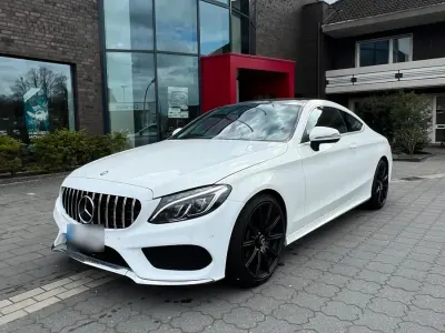 Brugt Mercedes C250 AMG line 204 HK (150 kW) 2016 Hvid Coupe