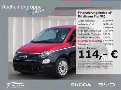 Gebraucht Fiat 500 Lounge 86 PS (63 kW) 2018 Schwarz Kleinwagen