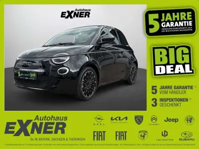 Gebraucht Fiat 500e La Prima 86 kW (118 PS) 2023 Onyx schwarz Cabrio