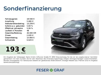 Gebraucht VW T-Cross Goal 95 PS (69 kW) 2025 Schwarz SUV