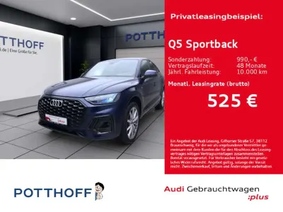 Gebraucht Audi Q5 S-Line 204 PS (150 kW) 2023 Navarrablau metallic SUV