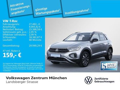 Gebraucht VW T-Roc Move 150 PS (110 kW) 2024 Schwarz SUV