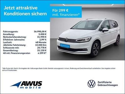 Weiß Gebraucht 2023 VW Touran Highline Van / Kleinbus | 36.990 € (Fairer Preis)