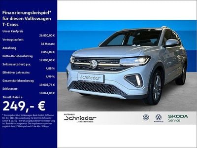Brugt VW T-Cross R-line 116 HK (85 kW) 2024 Sølv SUV
