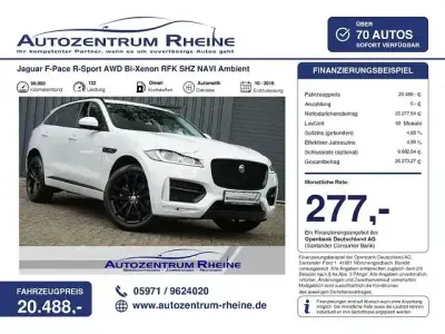 Gebraucht Jaguar F-Pace R-Sport 180 PS (132 kW) 2016 Weiß SUV