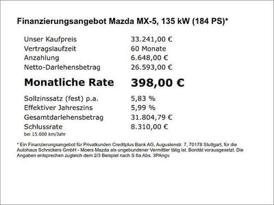 Gebraucht Mazda MX5 Kazari 184 PS (135 kW) 2024 Schwarz Cabrio