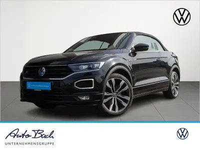Gebraucht VW T-Roc Cabriolet R-line 150 PS (110 kW) 2021 Schwarz Cabrio