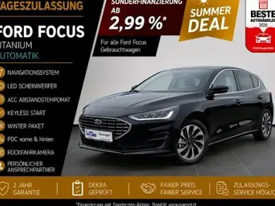 Gebraucht Ford Focus Titanium 155 PS (114 kW) 2026 Obsidianschwarz metallic Limousine