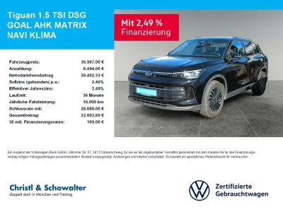 Gebraucht VW Tiguan Goal 150 PS (110 kW) 2025 Grenadillschwarz metallic SUV