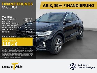 Usado VW T-Roc R-line 110 HP (80 kW) 2023 Preto SUV