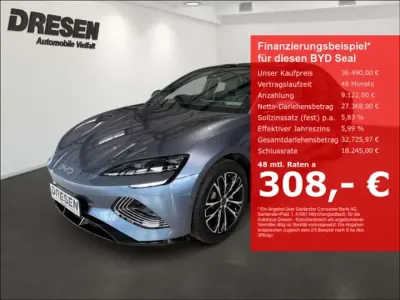 Ny BYD Seal Comfort 169 kW (231 HK) 2026 Grå Sedan