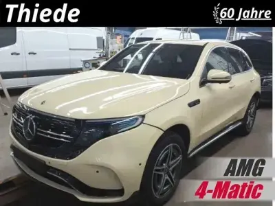 Gebraucht Mercedes EQC400 AMG line 300 kW (408 PS) 2022 Selenitgrau metallic SUV