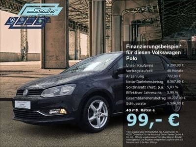 Schwarz Gebraucht 2015 VW Polo Comfortline Kleinwagen | 9.980 € (Fairer Preis)