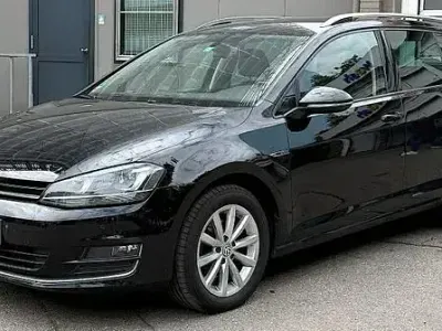 Gebraucht VW Golf VII LOUNGE 110 PS (80 kW) 2015 Schwarz Kombi