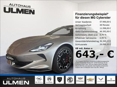 Usata MG Cyberster 250 kW (340 CV) 2025 Argento Cabrio