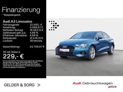 Usata Audi A3 Advanced 110 CV (80 kW) 2023 Blu Berlina