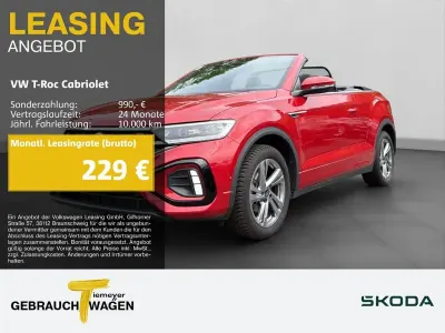 Gebraucht VW T-Roc Cabriolet R-line 150 PS (110 kW) 2024 Rot Cabrio