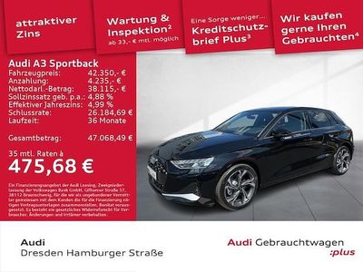 Brillantschwarz Gebraucht 2025 Audi A3 Sportback e-tron Advanced Plus Kleinwagen | 41.450 € (Etwas zu teuer)