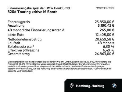 Gebraucht BMW 320 M Sport 190 PS (139 kW) 2022 Dravitgrau (grau) Kombi