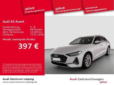 Weiß (gletscherweiß metallic) Gebraucht 2025 Audi A5 Advanced Plus Kombi | 43.551 € (Fairer Preis)