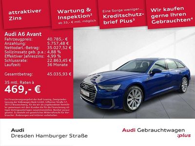 Gebraucht Audi A6 Design 245 PS (180 kW) 2023 Ultrablau metallic Kombi